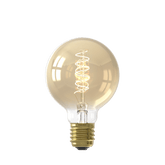 Calex Spiral Filament LED Bulb - E27 - G80 - Gold
